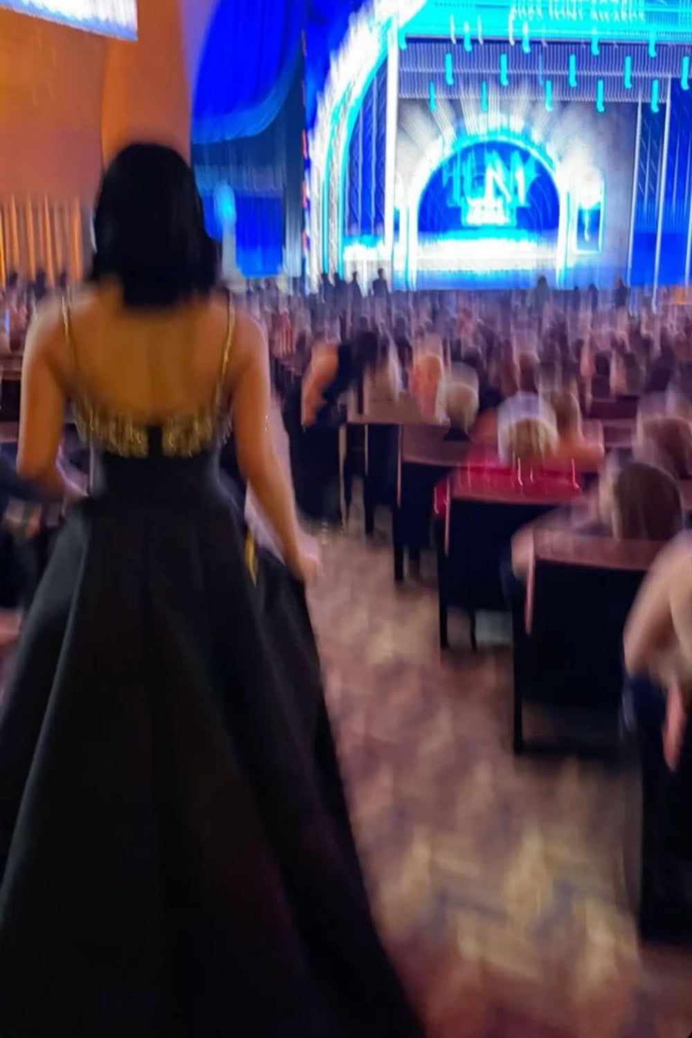 Luxury Palace Style Spaghetti Strap Beaded Gown | Black Satin Ballgown Train Maxi Dress for Red Carpet Gala Awards Ceremony High-End Social Event NV6270