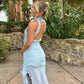 Blue Fashion Chiffon Long Prom Dress Evening Dress Party Dress nv4766