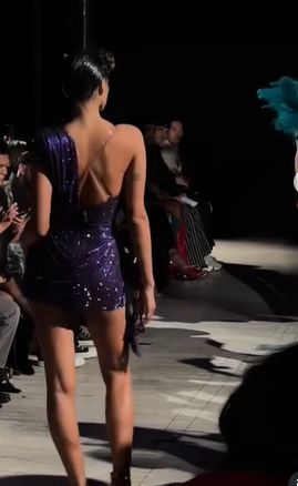 Purple Sparkling One Shoulder Fashion Sexy Short Satin Homecoming Dress Cocktail Party Dress nv5064