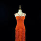 Orange Fashion Kurzes Chiffon Homecoming Kleid Geburtstagskleid nv4488