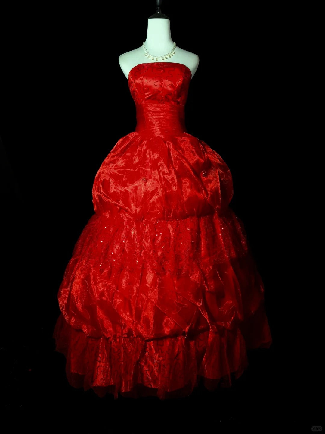 Gold Elegant Long Satin Ball Gown Evening Dress nv4782