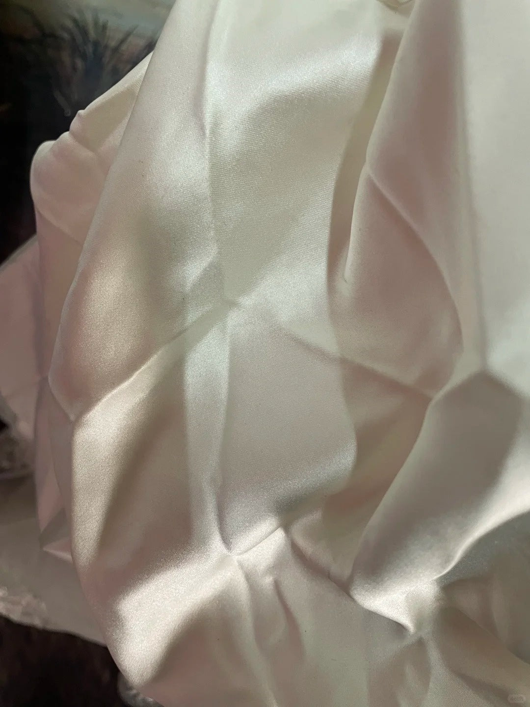 Ivory White Gorgeous Fashion Elegant Floral Exquisite Beading lace Long Satin Tulle Ball Gown Evening Gown Wedding Dress nv4063