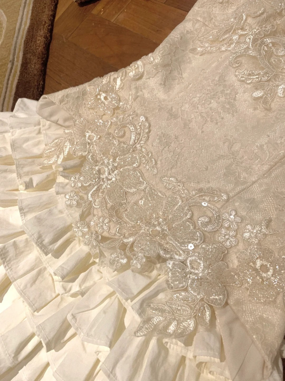 Ivory Sweet Beaded Short Tulle Homecoming Dress Prom Dress Birthday Dress nv4519