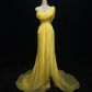 Yellow Beaded Elegant Long Chiffon Prom Dres Evening Gown nv4931