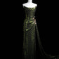 Green gorgeous sequins fashion long ball gown evening dress party dress nv4358