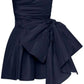 Navy blue off-the-shoulder fashionable short satin homecoming dress birthday party dress nv5279