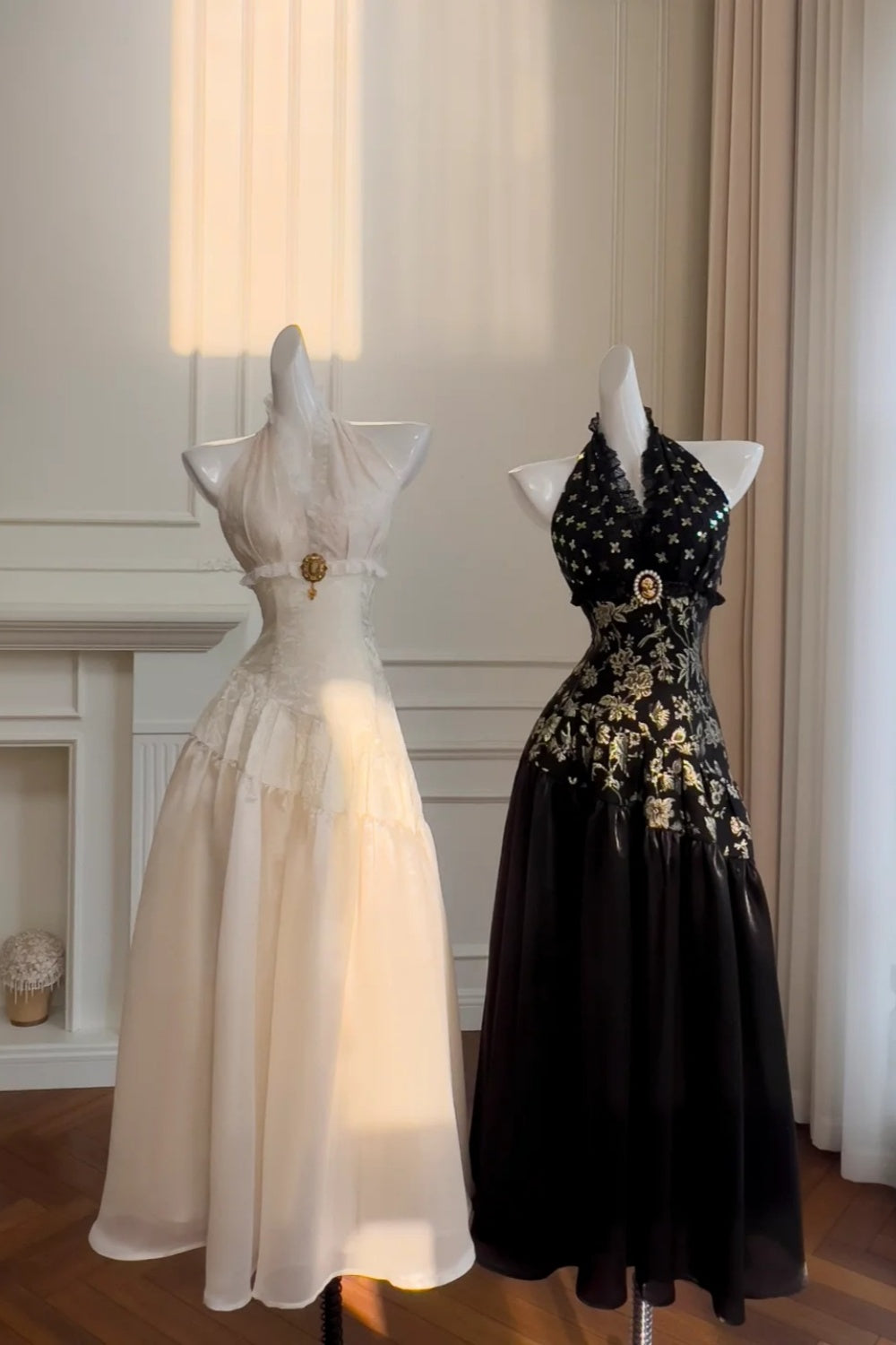 NiceVestidos-_Black And White Vintage Dress NV6077