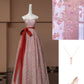 Pink Shiny Fashion Elegant Long Sequined Prom Dress Evening Dress Party Dress nv4740