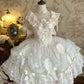 NiceVestidos-🩰Vintage White Bow Short Tulle Princess Homecoming Dress Birthday Party Dress nv5531