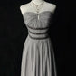 Grey Beaded Elegant Long Chiffon Prom Dres Evening Dress nv4928