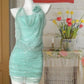 Mint Green Shiny Elegant Short Sequin Chiffon Homecoming Dress Birthday Party Dress nv4916