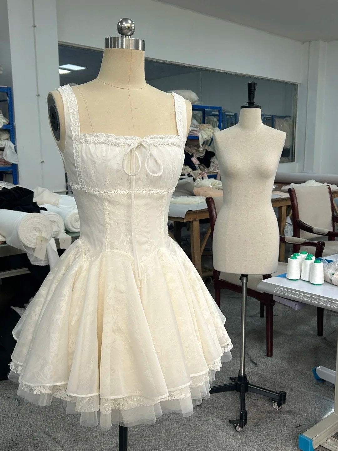 Pink/White lace sweet short tulle homecoming dress prom dress birthday dress nv4513