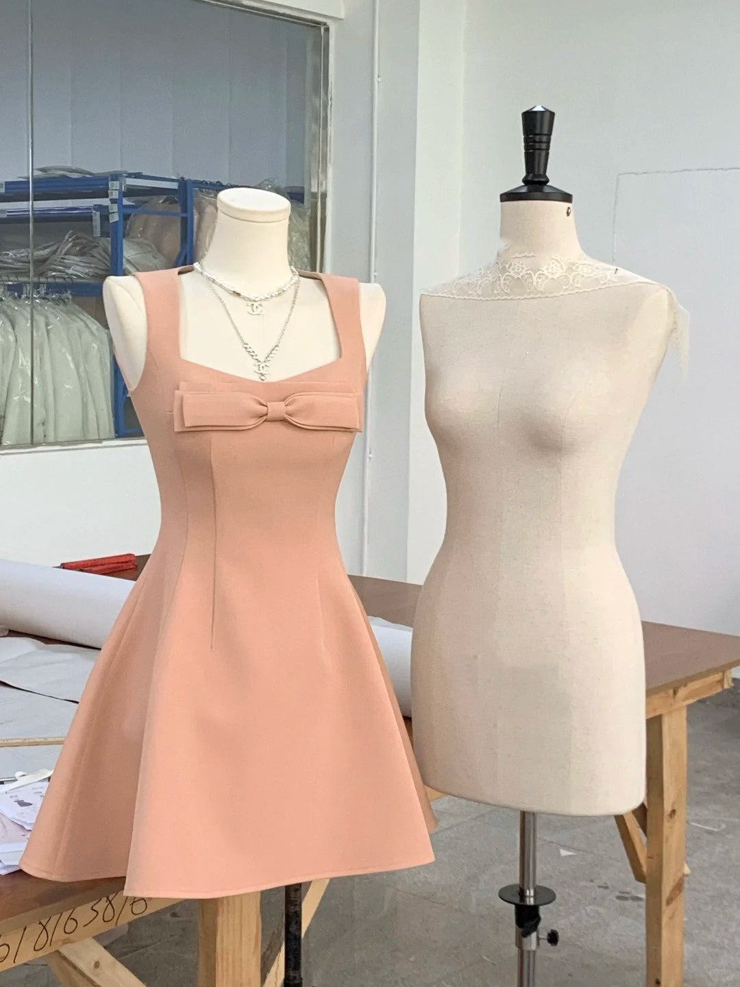 Red/Pink/White Fashion Sweet Bow Short Homecoming Dress Prom Dress Birthday Dress nv4514