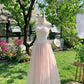 Pink Sweet Short Floral Tulle Homecoming Dress Birthday Party Dress nv4937