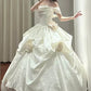White Floral Long Princess Ball Gown NV6858