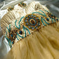 Gold Beaded Gorgeous Tulle Short Homecoming Dress Birthday Dress nv5237