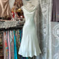 White Vintage Elegant Short Simple Satin Homecoming Dress Birthday Party Dress nv4207