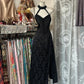 Black Vintage Elegant Long Lace Sexy Prom Dress Evening Dress Homecoming Dress Birthday Party Dress nv4630