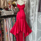 Red Fashion Homecoming Dress Short Birthday Dress Party Dress nv4369