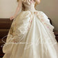 White dress Vintage dress Floral dress Long dress Satin dress Ball gown nv5036