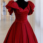 Red Fashion Elegant long satin prom dresses evening dress Party Dress nv3414