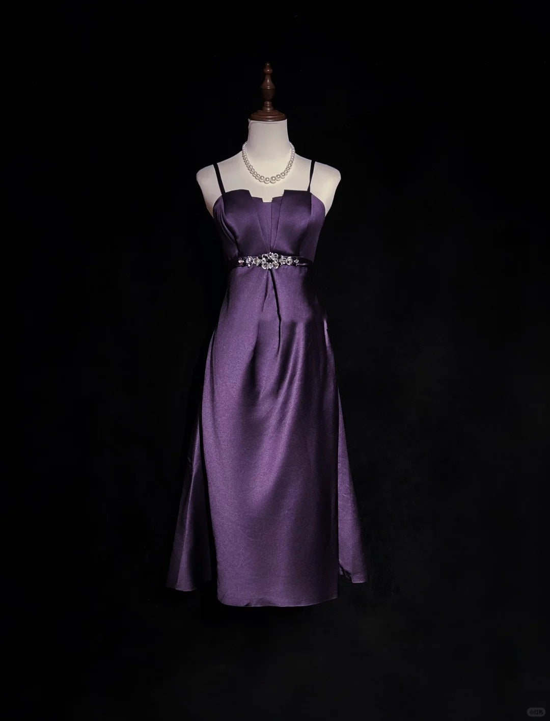 Purple Homecoming Dress Beaded Short Satin Prom Dress Party Dress nv4390