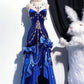 Retro Blue Long Goddess Dress Prom Dress NV6473