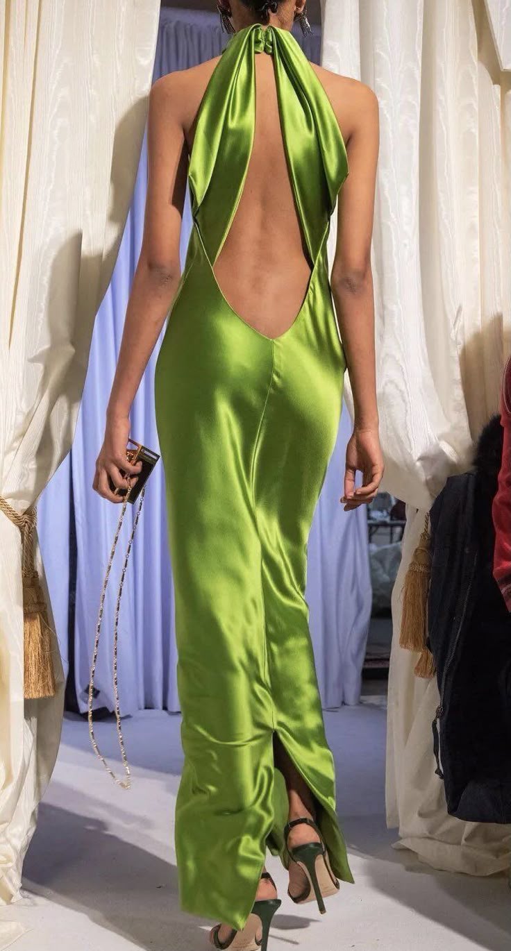 Green Fashion Elegant Strap Long Satin Ball Gown Evening Dress Party Dress nv3667