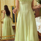 NiceVestidos – Grünes, langes, elegantes Chiffon-Abendkleid im Retro-Stil, NV5889