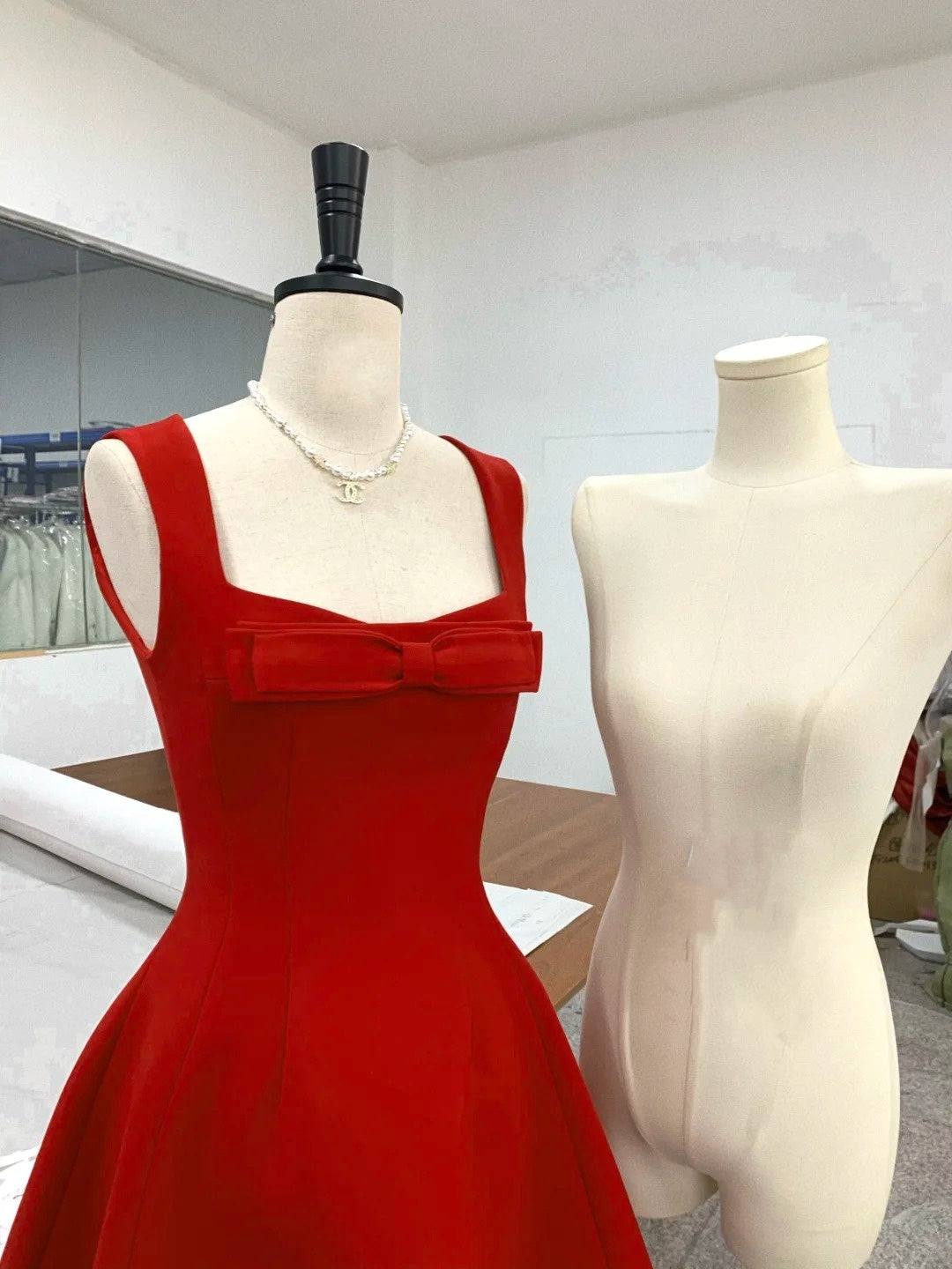 Red/Pink/White Fashion Sweet Bow Short Homecoming Dress Prom Dress Birthday Dress nv4514