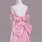 Pink Elegant Fashion Long Satin Prom Dress Evening Dress Party Dress nv3757