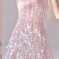 Pink Gorgeous Exquisite Beaded Short Dress nv5439