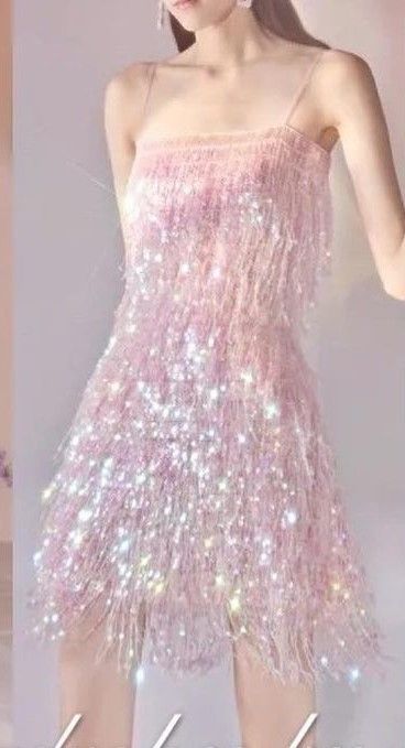 Pink Gorgeous Exquisite Beaded Short Dress nv5439
