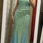 Wunderschönes, glänzendes, modisches V-Ausschnitt-Kleid mit exquisiter Perlenverzierung in Grün, hübsche Meerjungfrau, bodenlang, Tüll, Ballkleid, Abendkleid, Partykleid, nv3619
