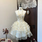 Champagne Sparkling Homecoming Dress Exquisite Beaded Short Tulle Ball Gown Evening Dress nv4381
