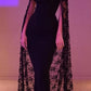 Black noble and elegant mermaid slim lace cape elegant long floor-length trailing ball gown evening dress party dress nv1914