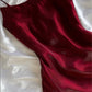 Burgundy Fashion Spaghetti Strap Long Sleeveless Mermaid Tulle Long Ball Gown Evening Dress Party Dress nv3574