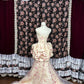 Robe de soirée longue en satin et tulle à fleurs roses, élégante, robe de bal, robe de quinceanera, nv4642