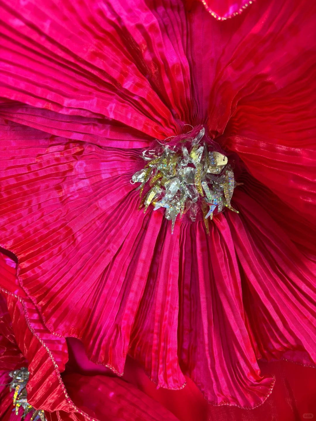 Dark pink floral princess long tulle ball gown evening dress quinceanera dress nv4655