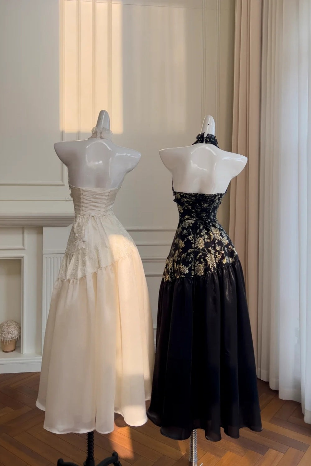 NiceVestidos-_Black And White Vintage Dress NV6077