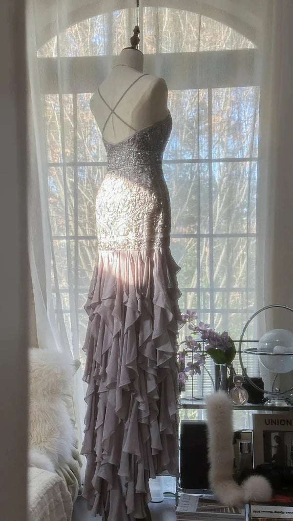 Vintage Evening Dresses, Sleeveless Long Party Gowns nv4332