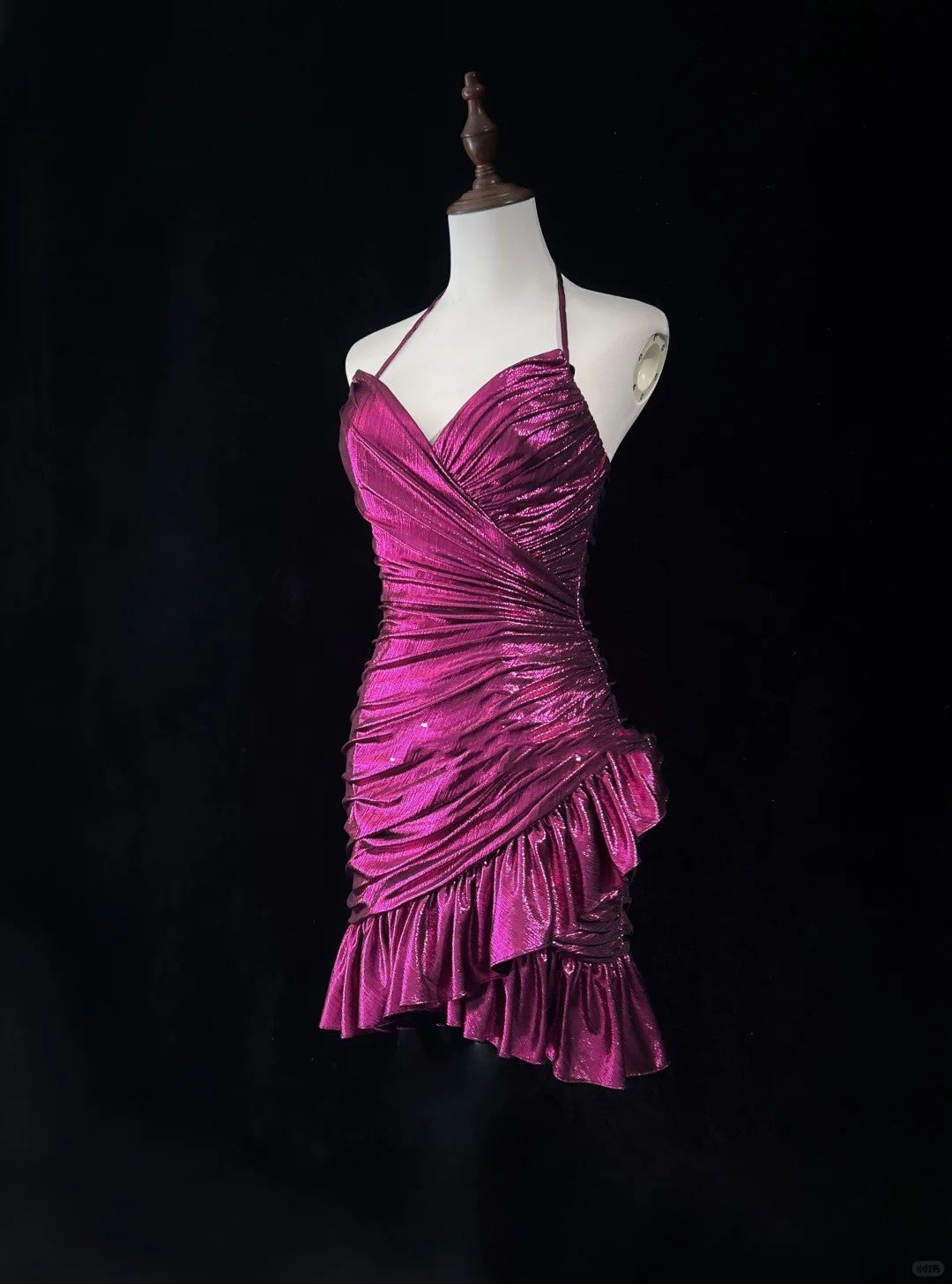 Rosa Mode Homecoming Kleid Kurzes Satin Ballkleid Abendkleid Partykleid nv4394