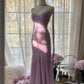 Robe de soirée longue en tulle et paillettes, luxueuse et élégante, style sirène, avec perles et bretelles spaghetti, robe de bal, robe de remise de diplôme, robe de soirée, nv4031
