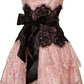 White/Pink Lace Short Chiffon Homecoming Dress Birthday Party Dress nv5302