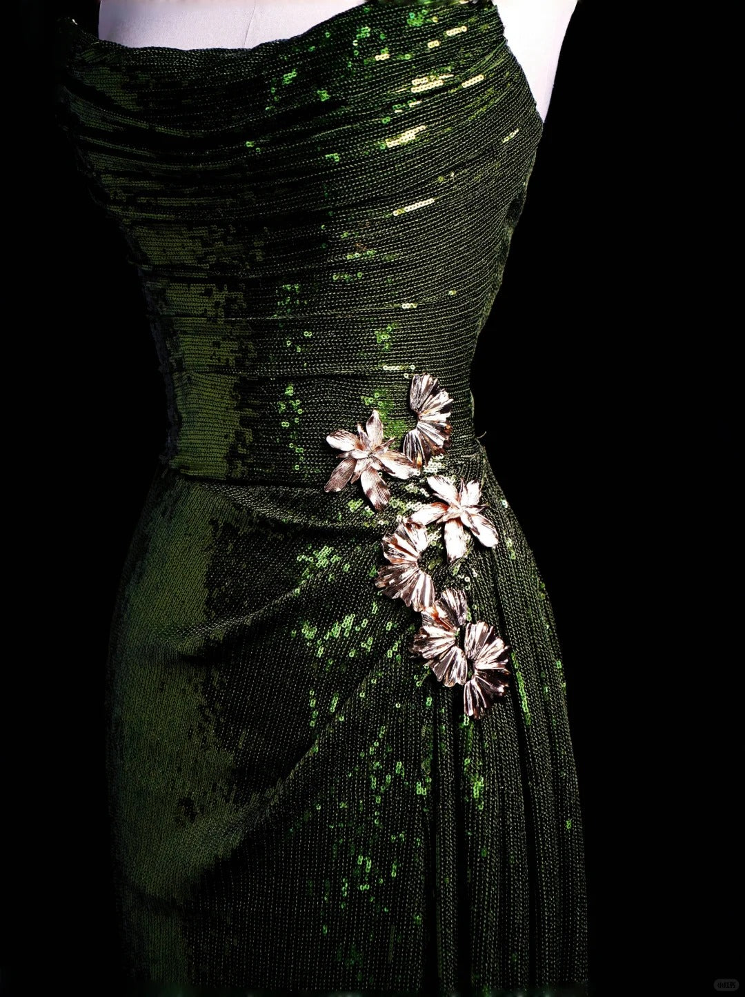 Green gorgeous sequins fashion long ball gown evening dress party dress nv4358