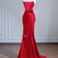 Red Fashion Long Satin Prom Dress Evening Dress Party Dress nv4959