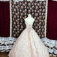 Pink Vintage Fashion Floral Beaded A-Line Long Tulle Off-Shoulder Ball Gown Quinceanera Dress Evening Gown nv4219