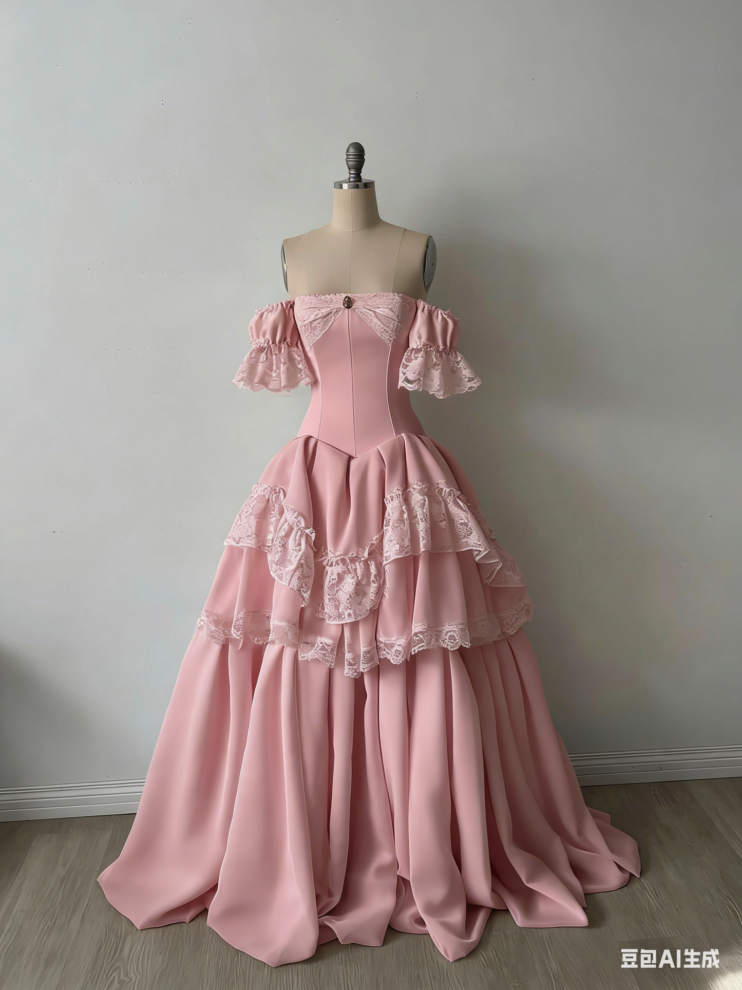 Weißes, kurzes, zartes Spitzenkleid, langes Brautkleid NV6689