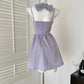 Purple Sweet Short Satin Homecoming Dress Prom Dress Evening Dress Birthday Dress nv4637