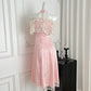 Rosa sanft süß elegant Homecoming Kleid Spitze kurze Spitze Ballkleid Abendkleid Geburtstagskleid nv4636